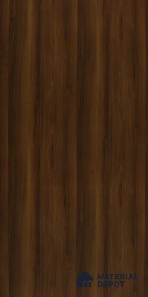 Wooden Look 10672 SF Dark Walnut 8 ft x 4 ft Suede Finish Decorative Laminate - 0.8 mm | Suitable for TV Unit, Wardrobe, Kitchen Cabinets