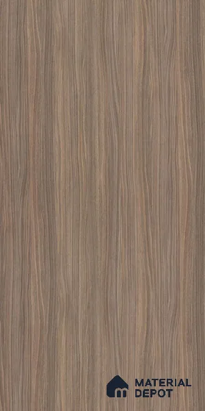 Wooden Look 11660 Nougut Bristling Walnut 8 ft x 4 ft Bristling Wood Suede Finish Decorative Laminate - 1 mm | Suitable for TV Unit, Wardrobe, Kitchen Cabinets