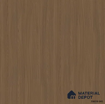 Wooden Look 13107 SGL Golden Teak Dark 8 ft x 4 ft Glossy Finish Decorative Laminate - 0.8 mm