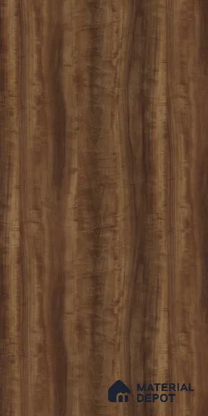 14177 HGL RH Columbian Cadiz Walnut 8 ft x 4 ft Cadiz Walnut High Gloss Finish Decorative Laminate - 1 mm | Matching Rehau Edgeband Code 670P | Suitable for TV Unit, Wardrobe, Kitchen Cabinets