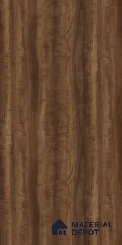 Wooden Look 14177 MR+ RH Columbian Cadiz Walnut 8 ft x 4 ft MR+ Micro Scratch Resistant High Gloss Finish Decorative Laminate - 1 mm | Matching Rehau Edgeband Code 670P | Suitable for TV Unit, Wardrobe, Kitchen Cabinets