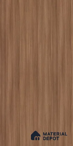 Wooden Look 14539 VNR RH Brazilian Vertical Walnut 8 ft x 4 ft Veneer Finish Decorative Laminate - 1 mm | Matching Rehau Edgeband Code 338P | Suitable for TV Unit, Wardrobe, Kitchen Cabinets
