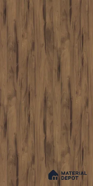 Wooden Look 14603 RH Huron Lowa Walnut 8 ft x 4 ft Lowa Walnut Suede Finish Decorative Laminate - 1 mm | Matching Rehau Edgeband Code 750P | Suitable for TV Unit, Wardrobe, Kitchen Cabinets