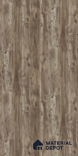 14624 SCT RH Brown Woodscar 8 ft x 4 ft Sawcut Finish Decorative Laminate - 1 mm | Matching Rehau Edgeband Code 493P | Suitable for TV Unit, Wardrobe, Kitchen Cabinets