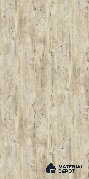 Wooden Look 14625 SCT RH Light Woodscar 8 ft x 4 ft Sawcut Finish Decorative Laminate - 1 mm | Matching Rehau Edgeband Code 634P | Suitable for TV Unit, Wardrobe, Kitchen Cabinets