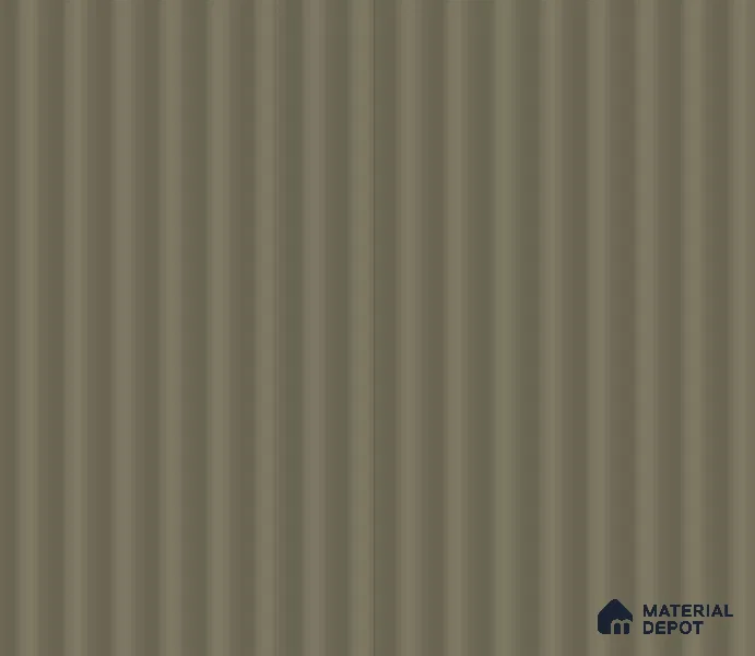 Fluted Solid Color Look 20037 GVR G Conifer 8 ft x 4 ft Texture Finish Decorative Laminate - 0.8 mm