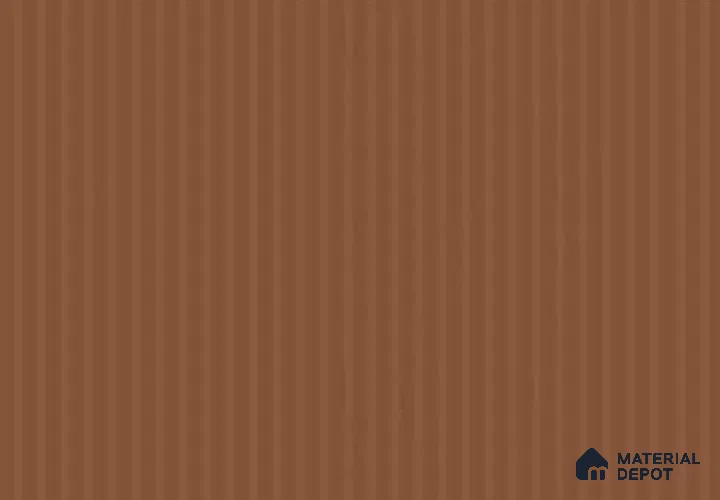 Sunburn Brown 21125 FLT Sunburn 8 ft x 4 ft Fluted Solid Color Finish Decorative Laminate - 1 mm | Suitable for TV Unit, Wardrobe, Kitchen Cabinets