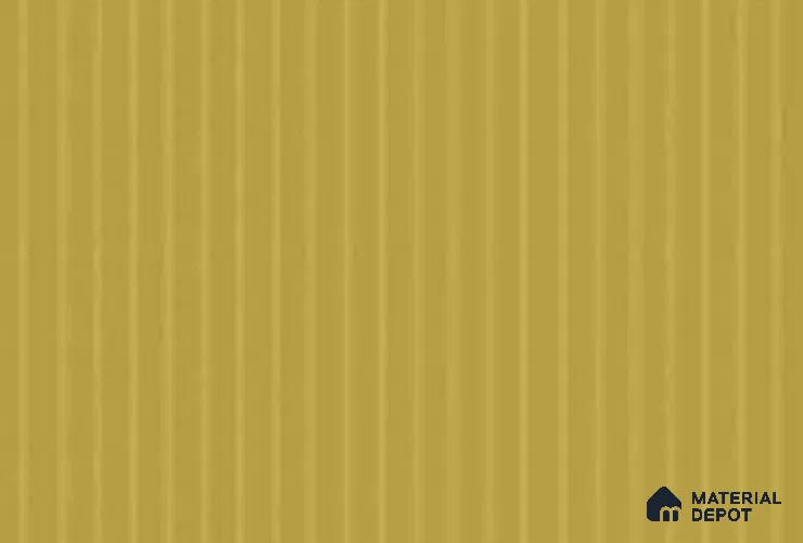 Mustard Yellow 22017 FLT Parakeet 8 ft x 4 ft Fluted Solid Color Finish Decorative Laminate - 1 mm | Suitable for TV Unit, Wardrobe, Kitchen Cabinets