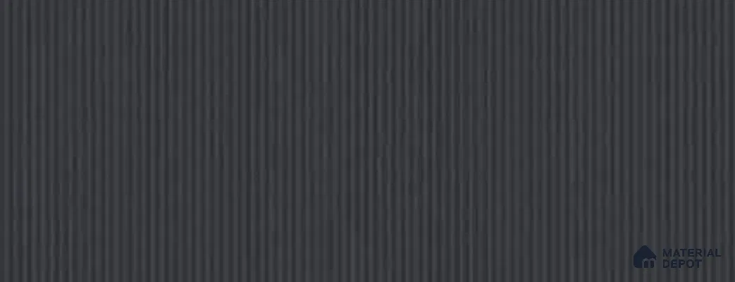 Charcoal Black 22109 VL Pearl 8 ft x 4 ft Fluted Solid Color Finish Decorative Laminate - 1 mm | Suitable for TV Unit, Wardrobe, Kitchen Cabinets