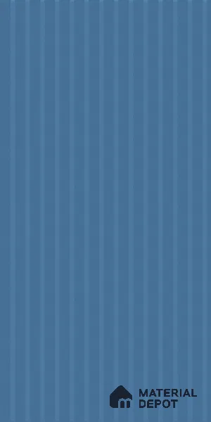 Steel Blue Fluted Solid Color Look 22122 FLT 8 ft x 4 ft Texture Finish Decorative Laminate - 1 mm | Suitable for TV Unit, Wardrobe, Kitchen Cabinets