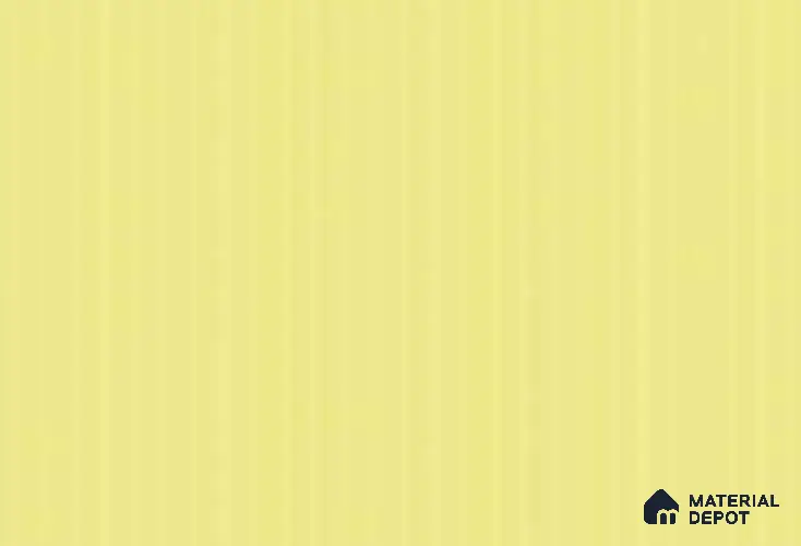 Pastel Yellow 22157 FLT Gladiola 8 ft x 4 ft Fluted Solid Color Finish Decorative Laminate - 1 mm | Suitable for TV Unit, Wardrobe, Kitchen Cabinets