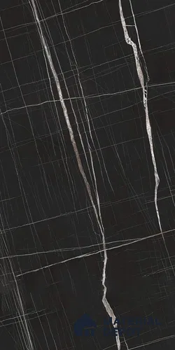 40478 MR+ Barmer Dark Marble 8 ft x 4 ft MR+ Micro Scratch Resistant High Gloss Finish Decorative Laminate - 1 mm | Matching Rehau Edgeband Code 75617 | Suitable for TV Unit, Wardrobe, Kitchen Cabinets
