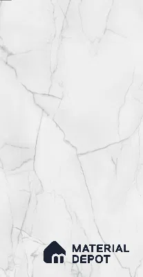 40487 MR+ Pure White Marble 8 ft x 4 ft MR+ Micro Scratch Resistant High Gloss Finish Decorative Laminate - 1 mm | Suitable for TV Unit, Wardrobe, Kitchen Cabinets