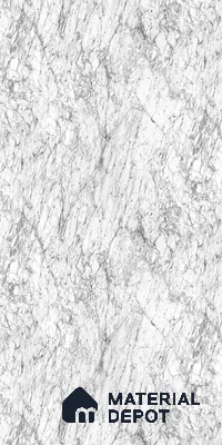 42004 MT White Marble 8 ft x 4 ft Texture Finish Decorative Laminate - 0.8 mm | Suitable for TV Unit, Wardrobe, Kitchen Cabinets