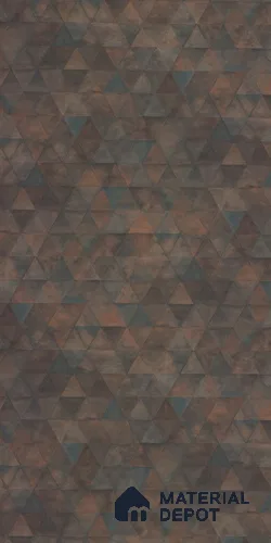 Patterned Look 44503 RH Bermuda Triangles 8 ft x 4 ft Geometric Suede Finish Decorative Laminate - 1 mm | Suitable for Bedroom, TV Unit, Wardrobe