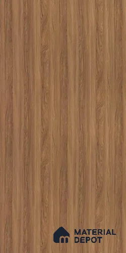 Wooden Look 56140 SGL Abbey Wanut 8 ft x 4 ft Glossy Finish Decorative Laminate - 0.8 mm