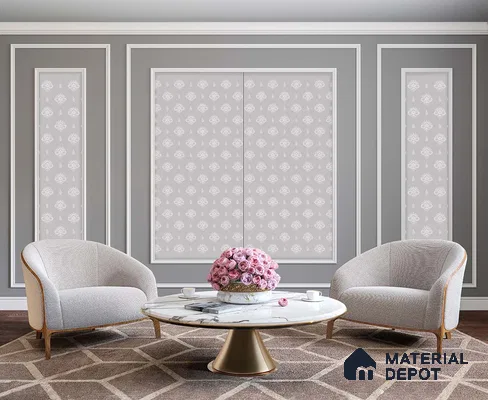 85111 LNN Alankrit Sweta 8 ft x 4 ft Linen Finish Sampada Decorative Laminate - 1 mm | Suitable for TV Unit, Wardrobe, Kitchen Cabinets