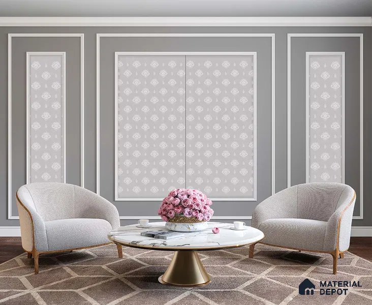85111 LNN Alankrit Sweta 8 ft x 4 ft Linen Finish Sampada Decorative Laminate - 1 mm | Suitable for TV Unit, Wardrobe, Kitchen Cabinets