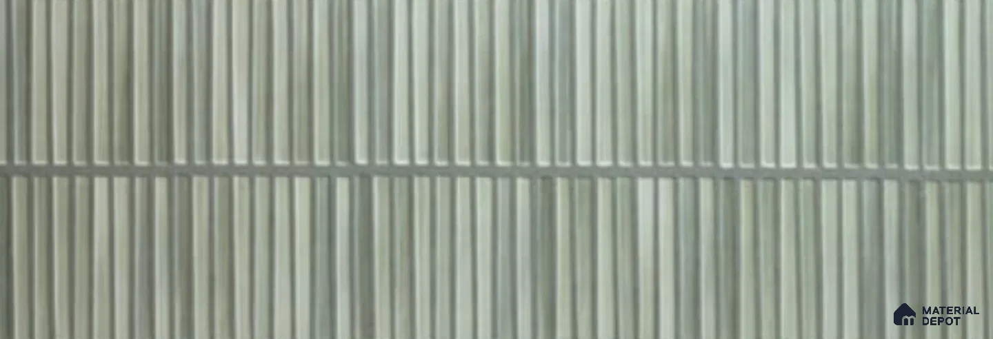 Subway Look Wall Tile TL 13480 C Pigmenta Verde 4 ft x 16 inch Matte Finish Porcelain Tile - 9 mm