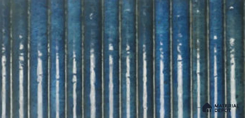 Subway Wall Tile TL 13454 F Deep Azure 1 ft x 6 inch Ceramic Glossy Finish | Suitable for Bathroom & Kitchen Backsplash