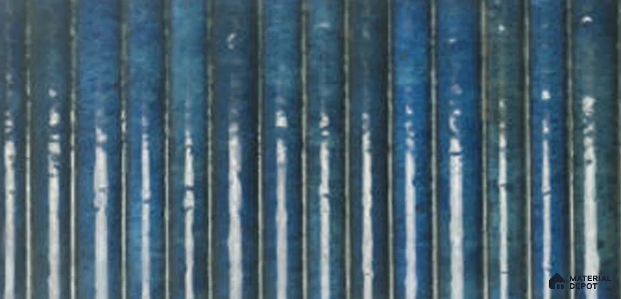 Subway Wall Tile TL 13454 F Deep Azure 1 ft x 6 inch Ceramic Glossy Finish | Suitable for Bathroom & Kitchen Backsplash