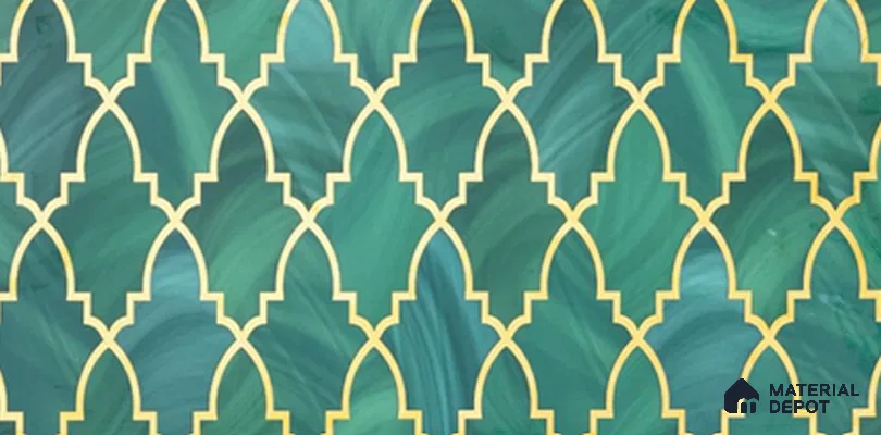 Highlighter Wall Tile TL 11350 C Jade Kasbah 2 ft x 1 ft Glossy Finish Porcelain Tile - 9 mm | Suitable For Kitchen, Bathroom & Accent/Feature Wall