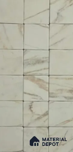 Subway Look Wall Tile TL 13479 B Vestige Square Arabescato 4.3 inch x 4.3 inch Matte Finish Porcelain Tile - 9 mm