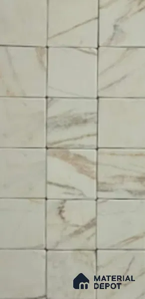 Subway Look Wall Tile TL 13479 B Vestige Square Arabescato 4.3 inch x 4.3 inch Matte Finish Porcelain Tile - 9 mm