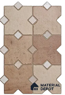 Geometric & Abstracts Look Floor Tile TL 13477 B  2 ft x 16 inch Matte Finish Porcelain Tile - 9 mm
