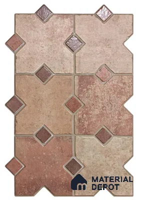 Geometric & Abstracts Look Floor Tile TL 13477  2 ft x 16 inch Matte Finish Porcelain Tile - 9 mm