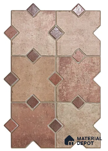 Geometric & Abstracts Look Floor Tile TL 13477  2 ft x 16 inch Matte Finish Porcelain Tile - 9 mm