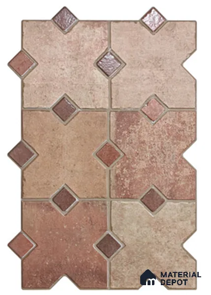 Geometric & Abstracts Look Floor Tile TL 13477 2 ft x 16 inch Matte Finish Porcelain Tile - 9 mm