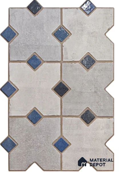 Geometric & Abstracts Look Floor Tile TL 13477 C 2 ft x 16 inch Matte Finish Porcelain Tile - 9 mm