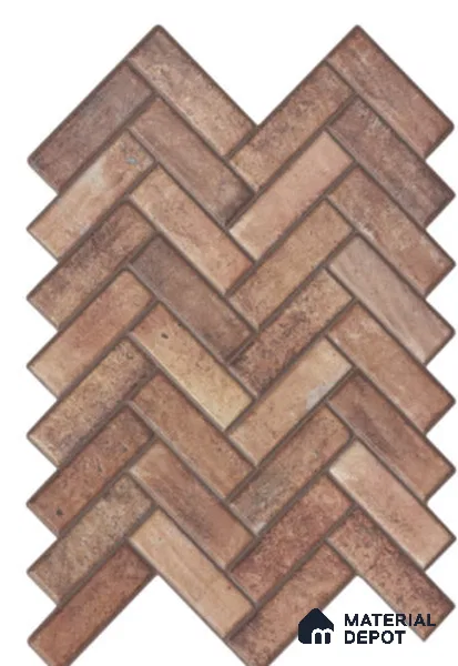 Brick Look Floor & Wall Tile TL 13458  2 ft x 16 inch Matte Finish Porcelain Tile - 9 mm