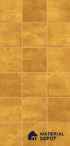 Faux Subway Wall Tile TL 11393 B Golden Amber Grid 2 ft x 1 ft Glossy Finish Ceramic Tile - 9 mm | Suitable For Kitchen Backsplash, Bathroom & Basin Accent