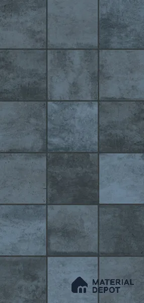 Faux Subway Wall Tile TL 11393 D Twilight Grid 2 ft x 1 ft Glossy Finish Ceramic Tile - 9 mm | Suitable For Kitchen Backsplash, Bathroom & Basin Accent