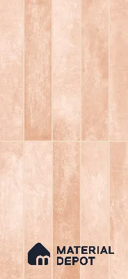 Faux Subway Wall Tile TL 11393 H Sandstone Blush 2 ft x 1 ft Glossy Finish Ceramic Tile - 9 mm | Suitable For Kitchen Backsplash, Bathroom & Basin Accent