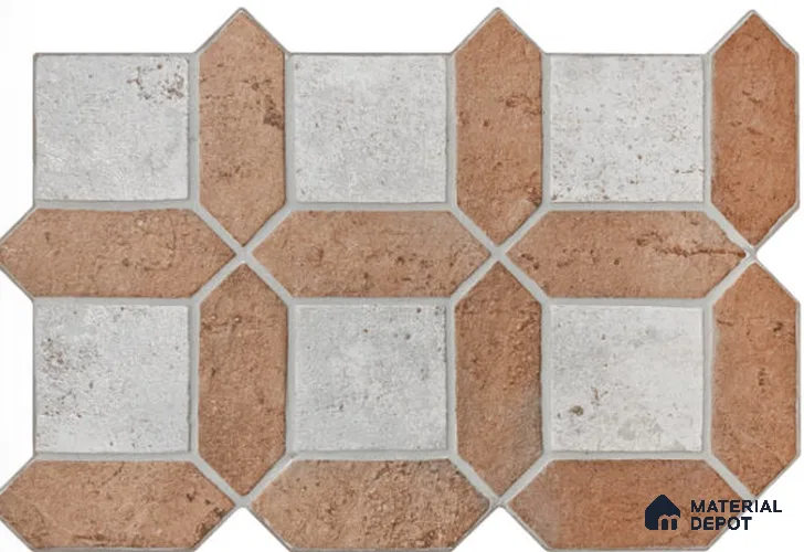 Geometric & Abstracts Look Floor Tile TL 13462 C 2 ft x 16 inch Matte Finish Porcelain Tile - 12 mm