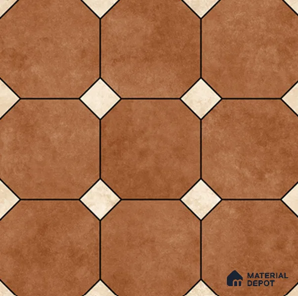 Hexagonal Look Floor & Wall Tile TL 11380 C 6623 2 ft x 2 ft Matte Finish Porcelain Tile - 9 mm