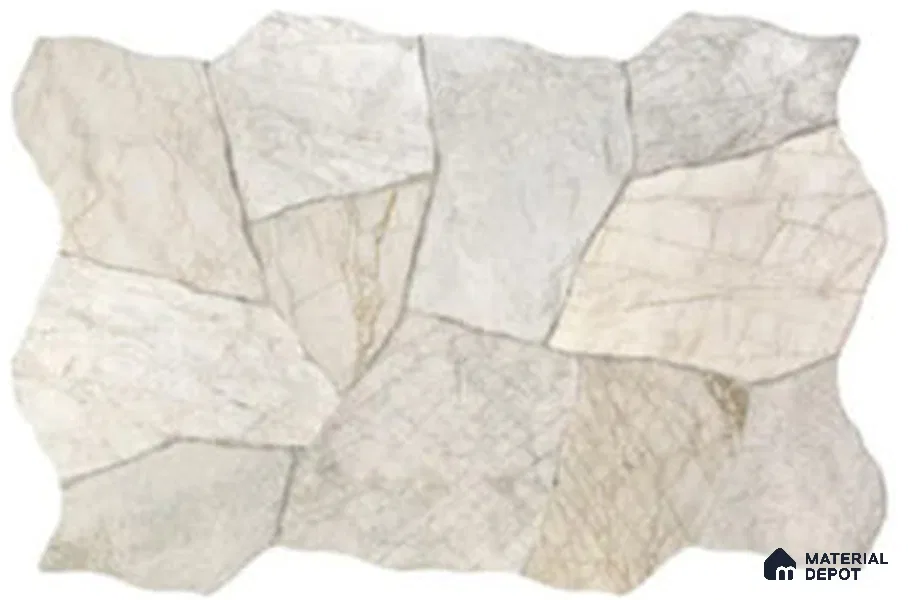 Stone Wall & Floor Tile TL 13453 D Pearl Stone 3 ft x 16 inch Porcelain Matte Finish - 12 mm | Suitable for Bathroom, Living Room, Patio, Courtyard & Elevation