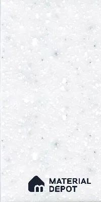 D001 Merino Hanex Silver Stone 8 ft x 2.5 ft Corian Solid Surface - 6 mm