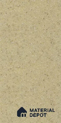 D003 Merino Hanex Gold Brown 8 ft x 2.5 ft Corian Solid Surface - 6 mm
