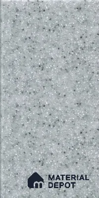 D007 Merino Hanex Mist 12 ft x 2.5 ft Corian Solid Surface - 12 mm