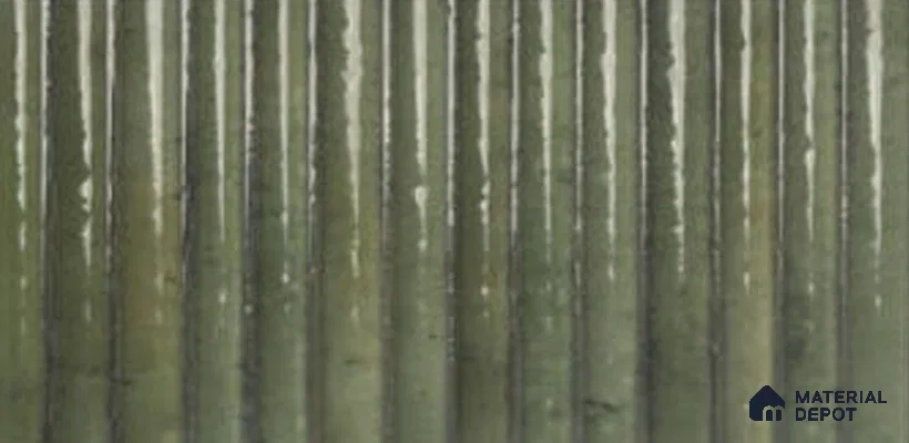 Subway Wall Tile TL 13454 C Olive Glaze 1 ft x 6 inch Ceramic Glossy Finish | Suitable for Bathroom & Kitchen Backsplash