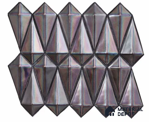 Mosaic Look Wall Tile TL 13193 C GM 63 15 inch x 12 inch Glossy Finish Ceramic Tile - 9 mm