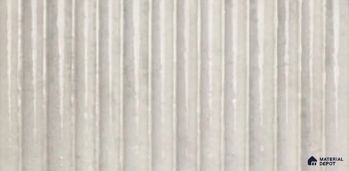 Subway Wall Tile TL 13454 G Silver Ash 1 ft x 6 inch Ceramic Glossy Finish | Suitable for Bathroom, Kitchen Backsplash, Dining & Highlighter Wall