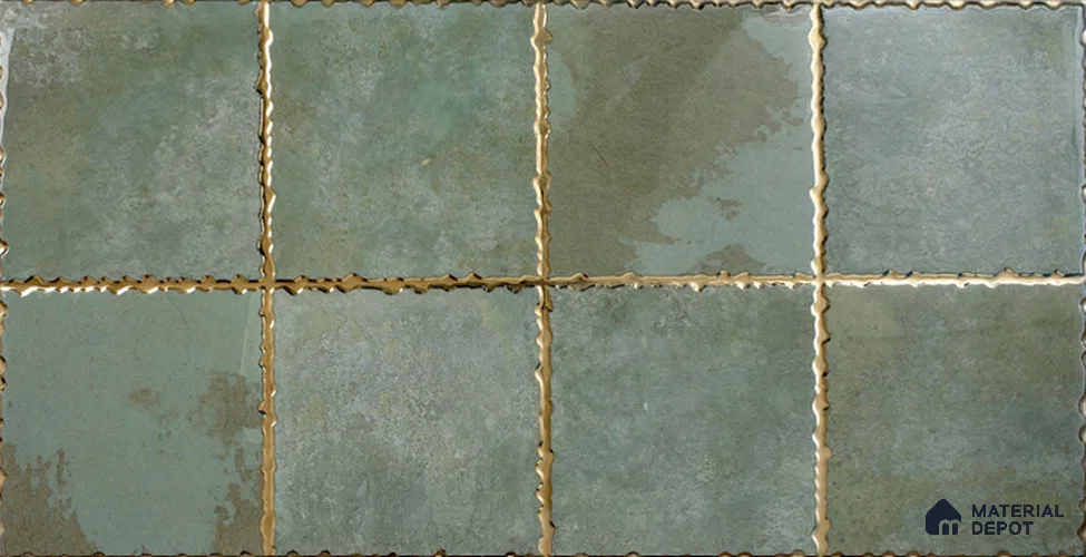 Patterned Look Wall Tile TL 11357 B 208 Dark 2 ft x 1 ft Glossy Finish Ceramic Tile - 9 mm | Please Expect a Slight Variation of Pattern