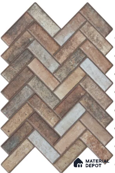 Brick Look Floor & Wall Tile TL 13458 B  2 ft x 16 inch Matte Finish Porcelain Tile - 9 mm