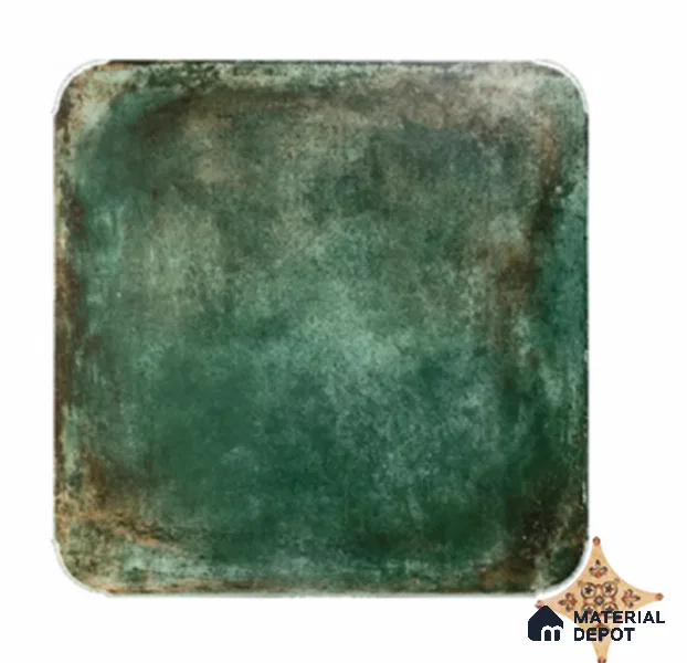 Cement Look Floor & Wall Octagon Tile TL 11427 H Emerald Green 20 inch x 20 inch Matte Finish Porcelain Tile - 9 mm | Suitable For Bathroom, Kitchen, Dining Area