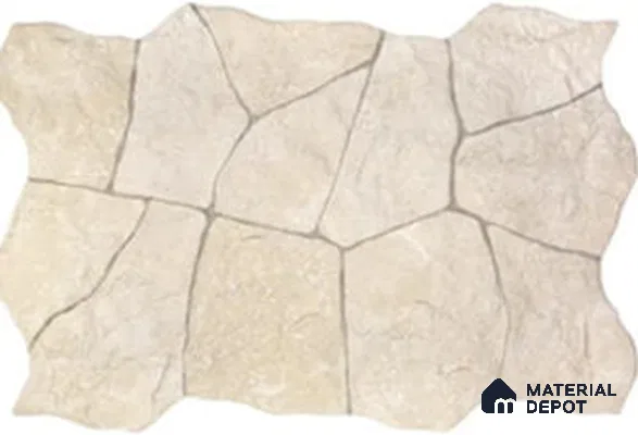 Stone Wall & Floor Tile TL 13453 Alpine Ivory 3 ft x 16 inch Porcelain Matte Finish - 12 mm | Suitable for Bathroom, Living Room, Patio, Courtyard & Elevation